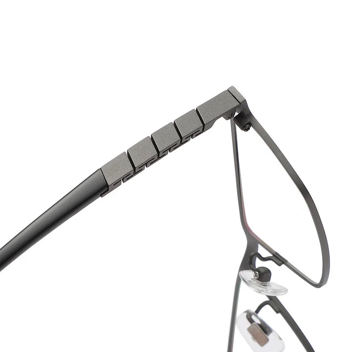 Reven Jate 71099 unisex rectangle titanium prescription eyeglasses — view 6