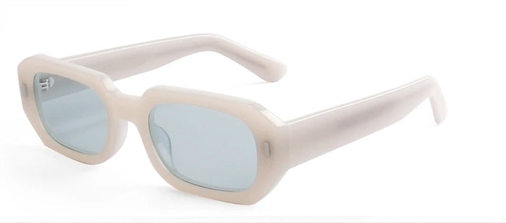 Esnbie Unisex Full Rim Square Thick Acetate Sunglasses 230451