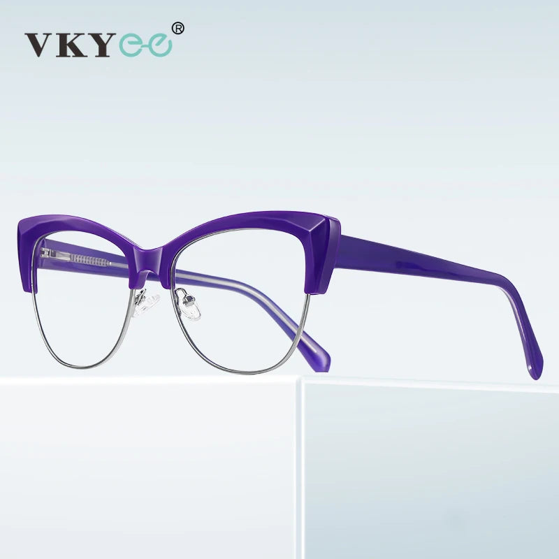 Vicky Women's Full Rim Cat Eye Tr 90 Titanium Reading Glasses 2181 Reading Glasses Vicky   