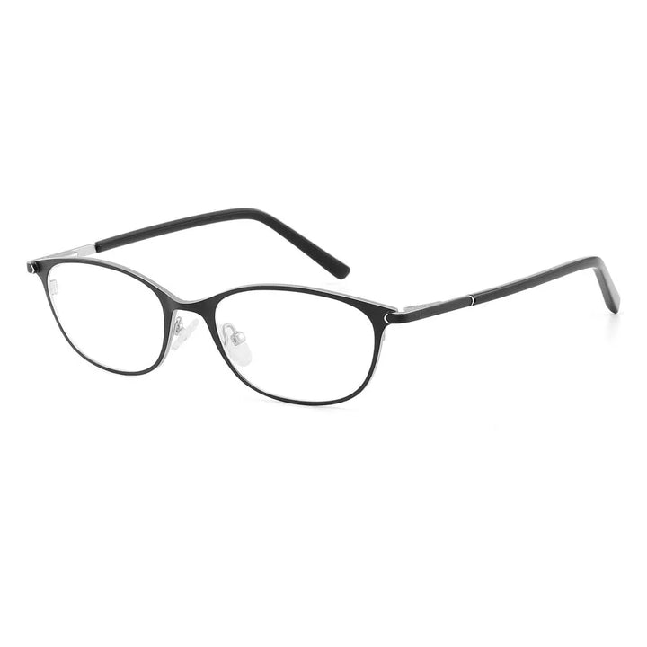 Laoyehui Women's Full Rim Small Square Alloy Reading Glasses Reading Glasses Laoyehui C2 -250 