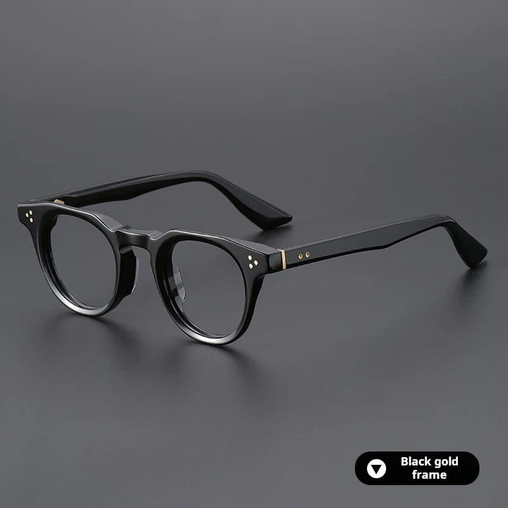 Xbora Unisex Full Rim Oval Brow Line Thick Acetate Eyeglasses 655008