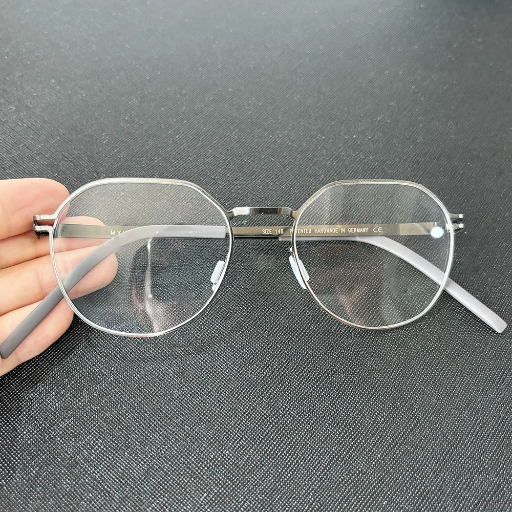 Bobbie Women's Full Rim Flat Top Round Steel Eyeglasses 421949