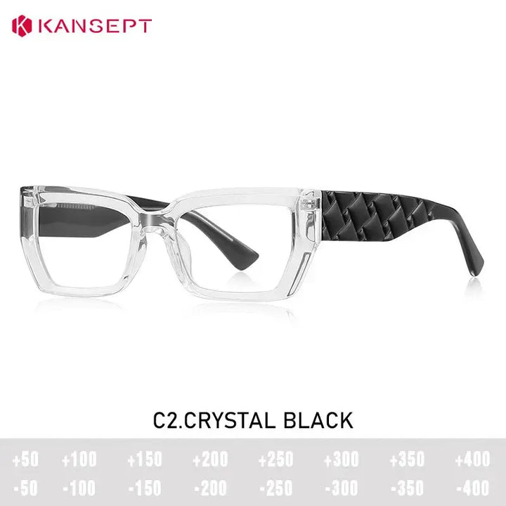 Kansept Unisex Full Rim Rectangle Tr 90 Frames 225800 FuzWeb