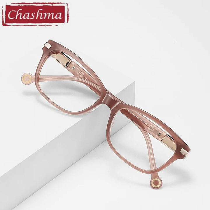 Chashma Ochki Unisex Full Rim Square Tr 90 Alloy Eyeglasses 881220