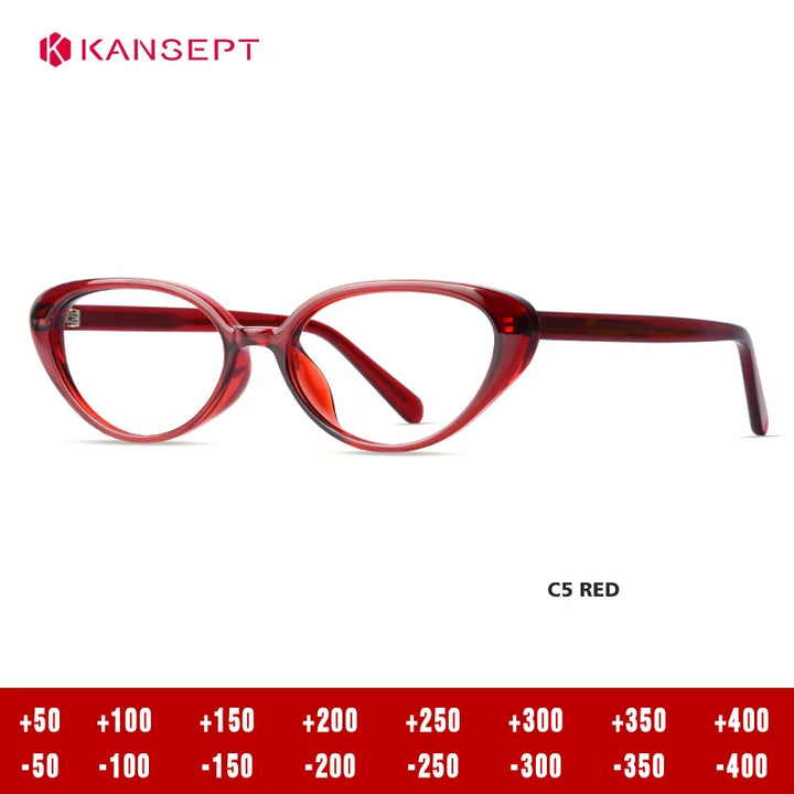 Kansept Women's Full Rim Oval Cat Eye Tr 90 Reading Glasses 455836