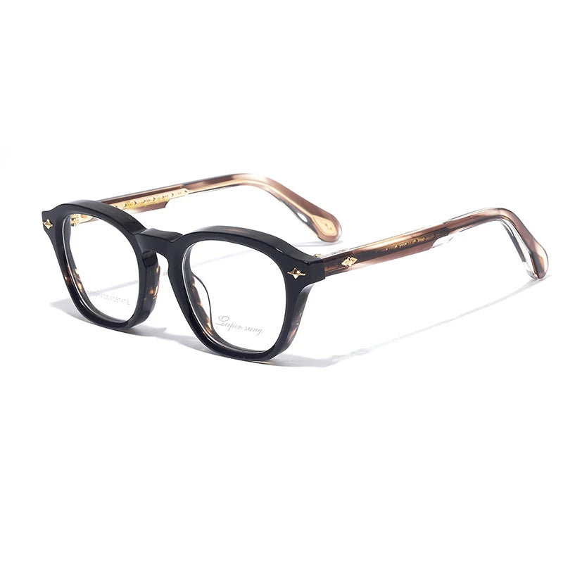 Nobler Unisex Full Rim Square Thick Acetate Eyeglasses 51092