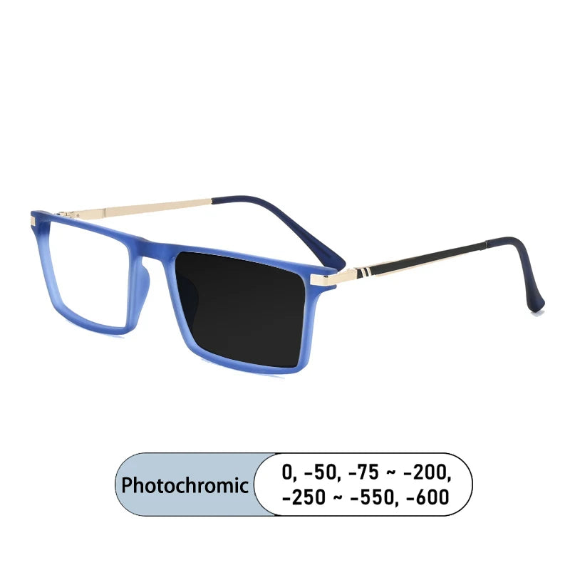 Kocolior Women's Full Rim Square TR 90 Alloy Photochromic Reading Glasses 726092