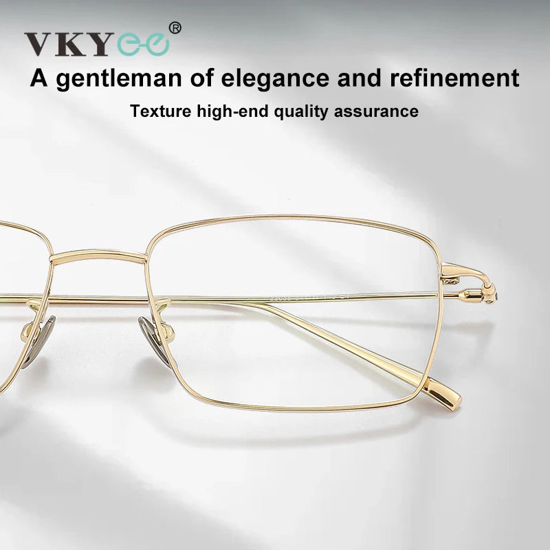 Vicky Unisex Full Rim Square Titanium Reading Glasses 22038 Reading Glasses Vicky   