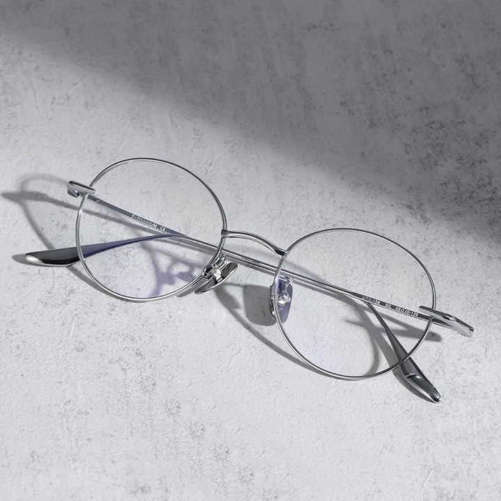 Black Mask Women's Full Rim Oval Round Titanium Eyeglasses 844158