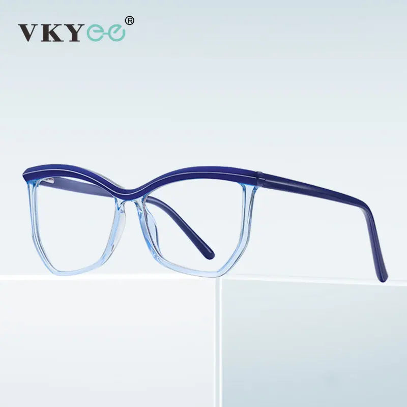 Vicky Unisex Full Rim Square Tr 90 Stainless Steel Reading Glasses 2161 Reading Glasses Vicky   