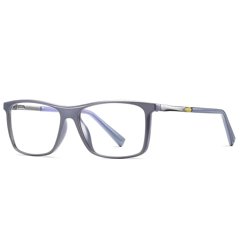 Oveliness Unisex Full Rim Square Tr 90 Titanium Eyeglasses 72085 Full Rim Oveliness c4 grey