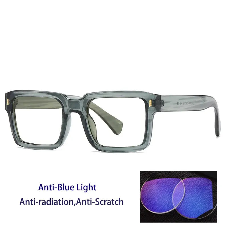 Kocolior 491001 Unisex Full Rim Square PC Frames FuzWeb