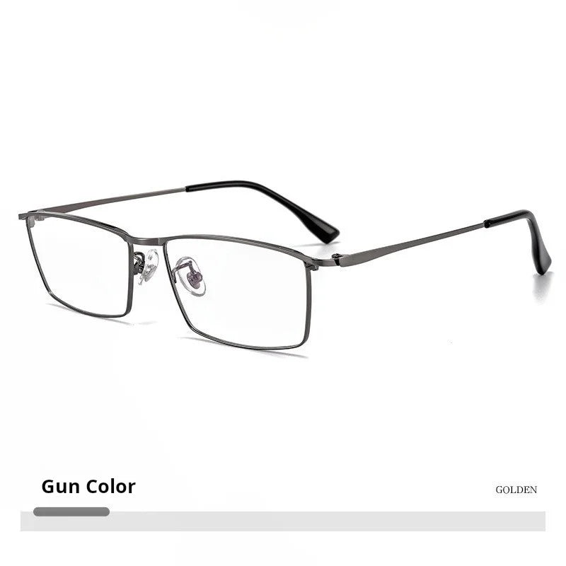 Momoja Women's Full Rim Square Titanium Alloy Eyeglasses 85517