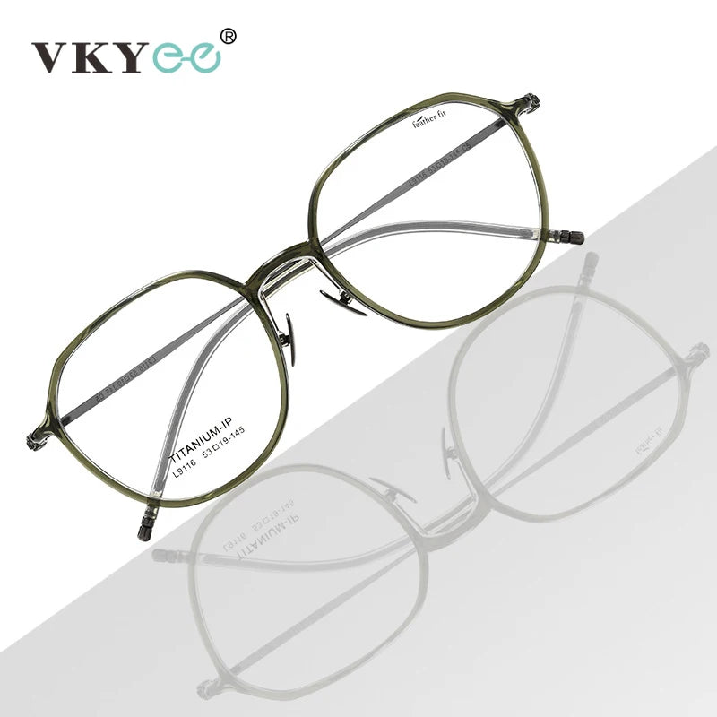 Vicky Women's Full Rim Oval Tr 90 Titanium Reading Glasses 9116 Reading Glasses Vicky   