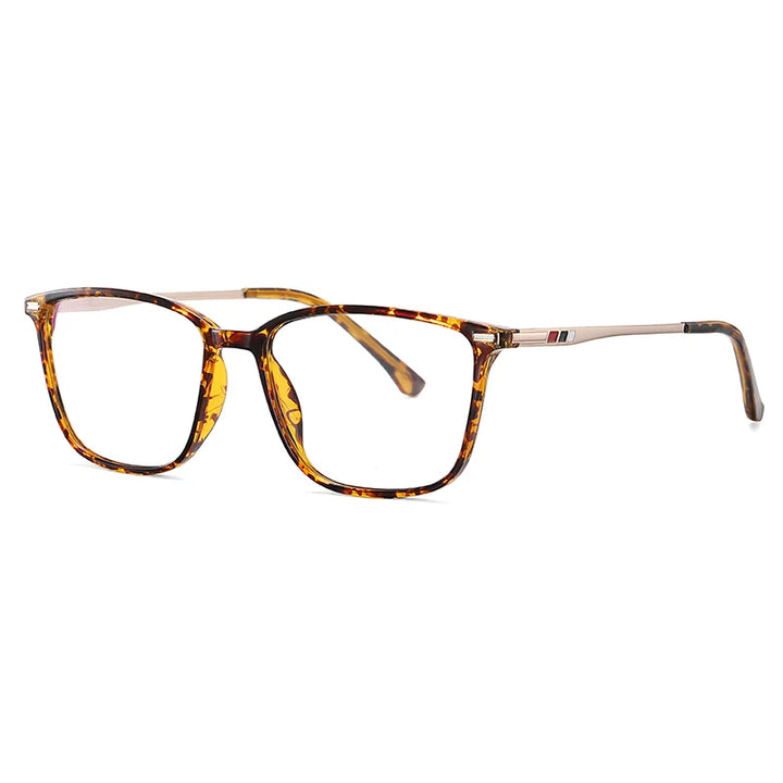 Brightzone Unisex Full Rim Square Tr 90 Titanium Eyeglasses 55142