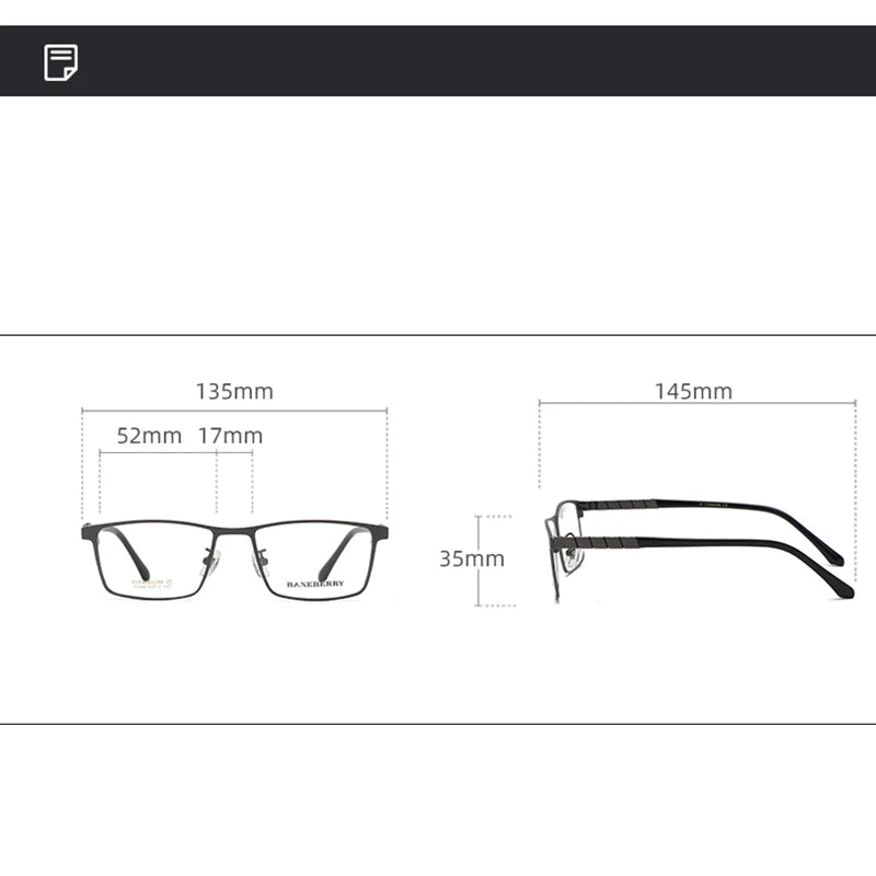 Reven Jate 71099 unisex rectangle titanium prescription eyeglasses — view 2