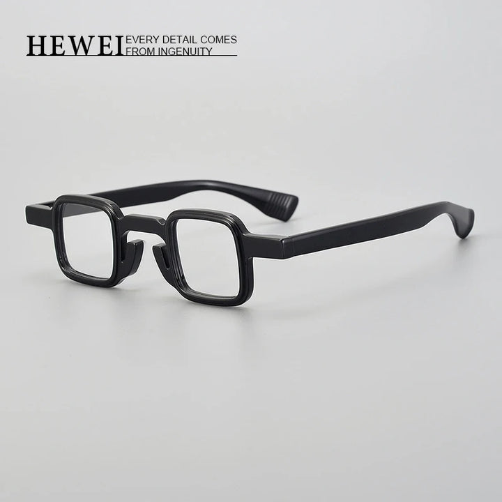 Hewei Unisex Full Rim Small Square Acetate Eyeglasses 2292 Full Rim Hewei   