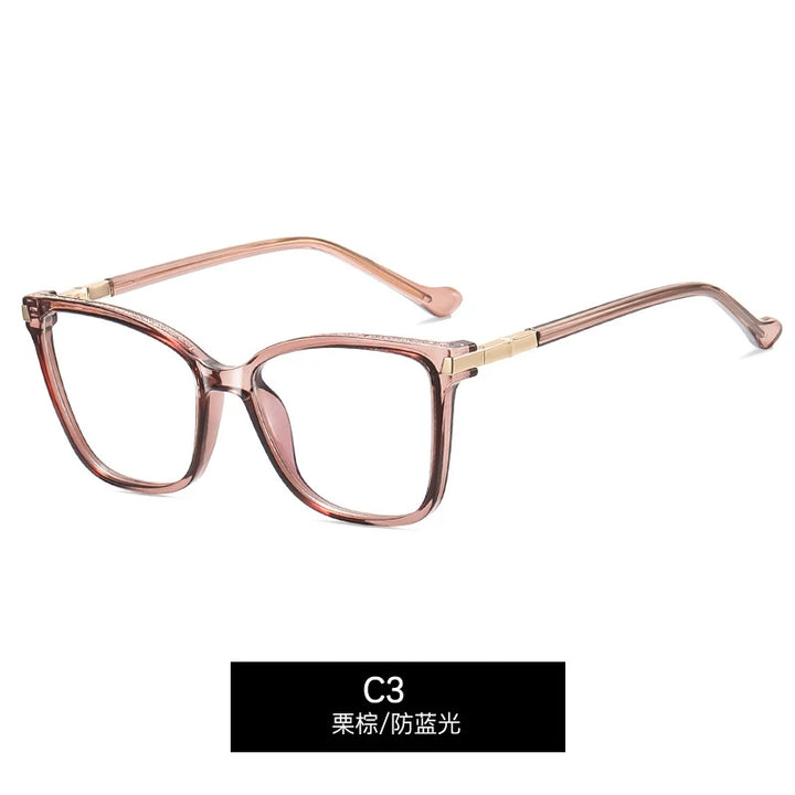 CCspace Women's  Full Rim Square Tr 90 Alloy Reading 312713