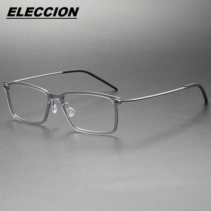 Eleccion Unisex Full Rim Square Nylon Titanium Eyeglasses 6528