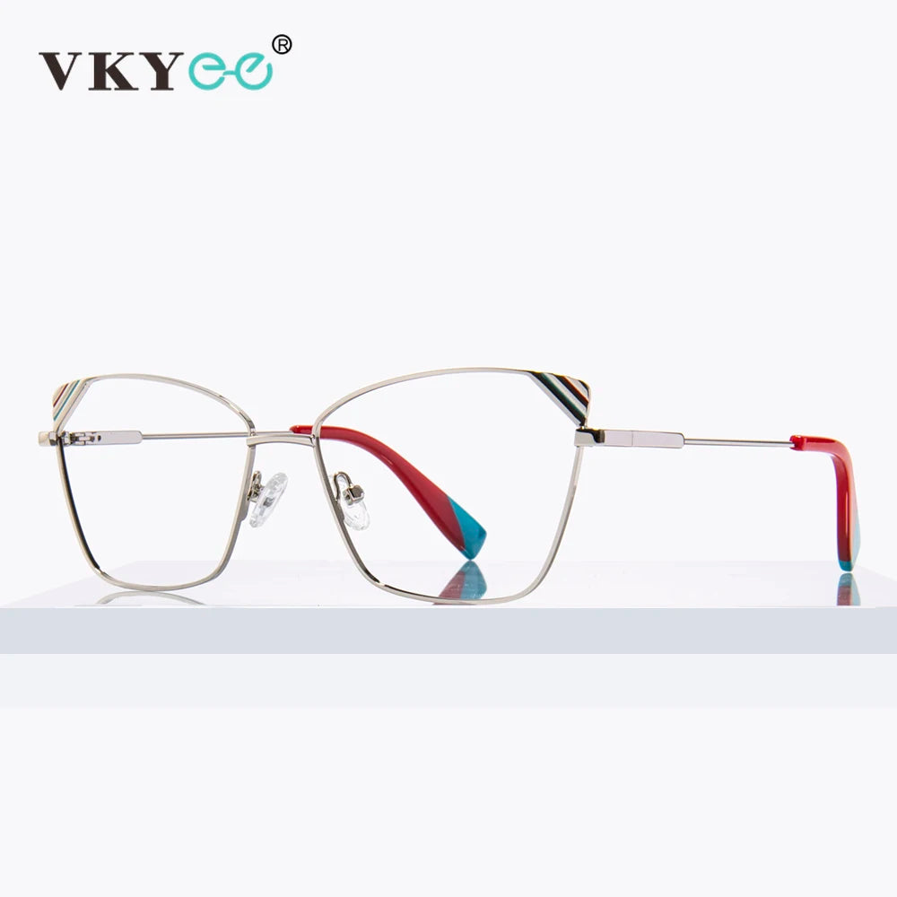 Vicky Women's Full Rim Cat Eye Alloy Reading Glasses 3033 Reading Glasses Vicky   