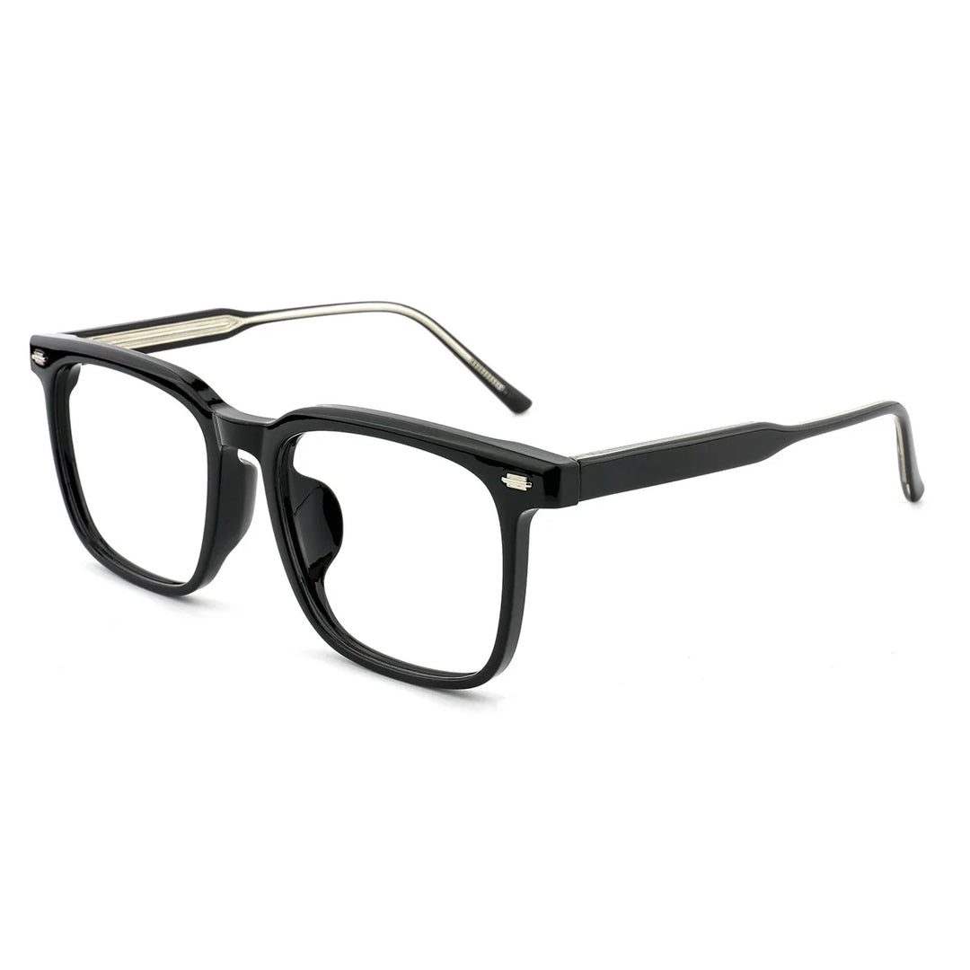 KatKani Unisex Full Rim Square Tr 90 Eyeglasses 60052 Full Rim KatKani Eyeglasses   