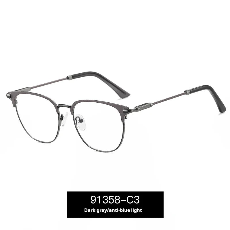 Momoja Women's Full Rim Oval Square Alloy Eyeglasses 91358