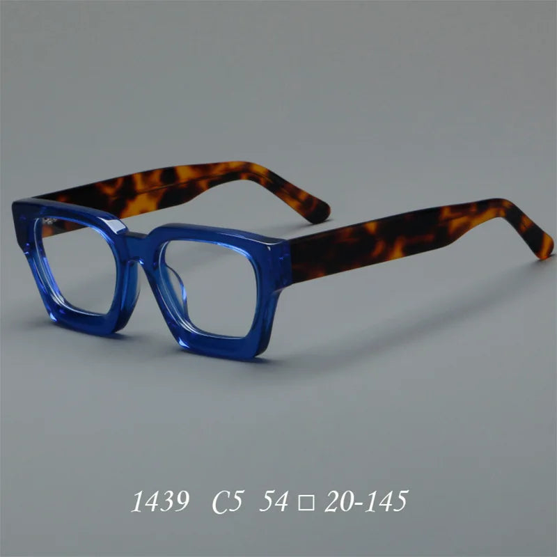 CCspace Women's Full Rim Brow Line Square Acetate Reading Glasses 311022