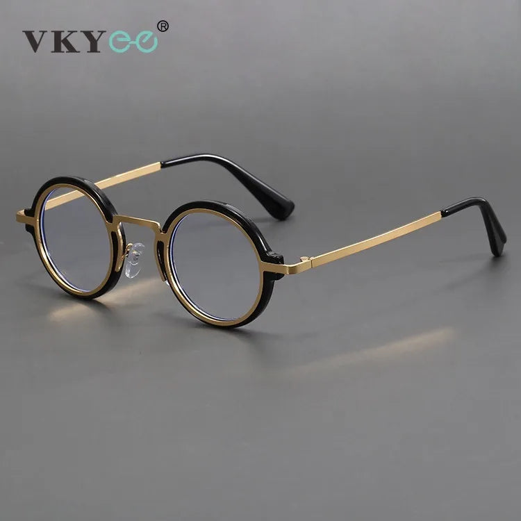 Vicky Unisex Full Rim Round Tr 90 Alloy Reading Glasses 10124