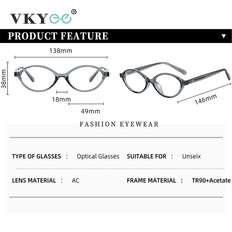 Vicky Women's Full Rim Oval Acetate Reading Glasses 91427