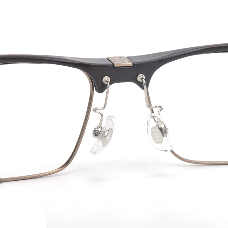Muzz 9807 unisex flip up square alloy prescription eyeglasses — view 17