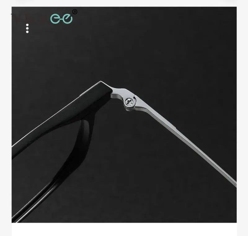 Vicky Mens Full Rim Square Aluminum Titanium Reading Glasses 4224 — view 4 | Vicky at FuzWeb