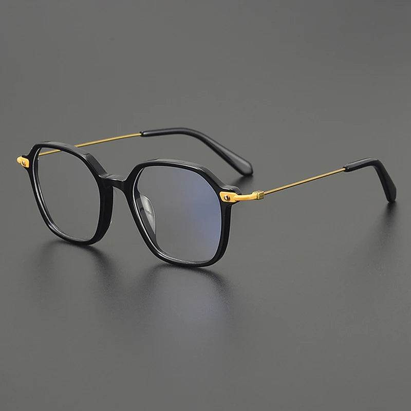 Nobler Unisex Full Rim Irregular Square Titanium Eyeglasses 48300