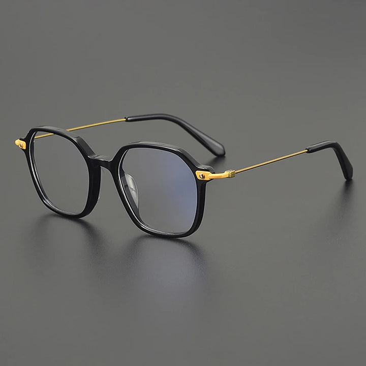 Nobler Unisex Full Rim Irregular Square Titanium Eyeglasses 48300