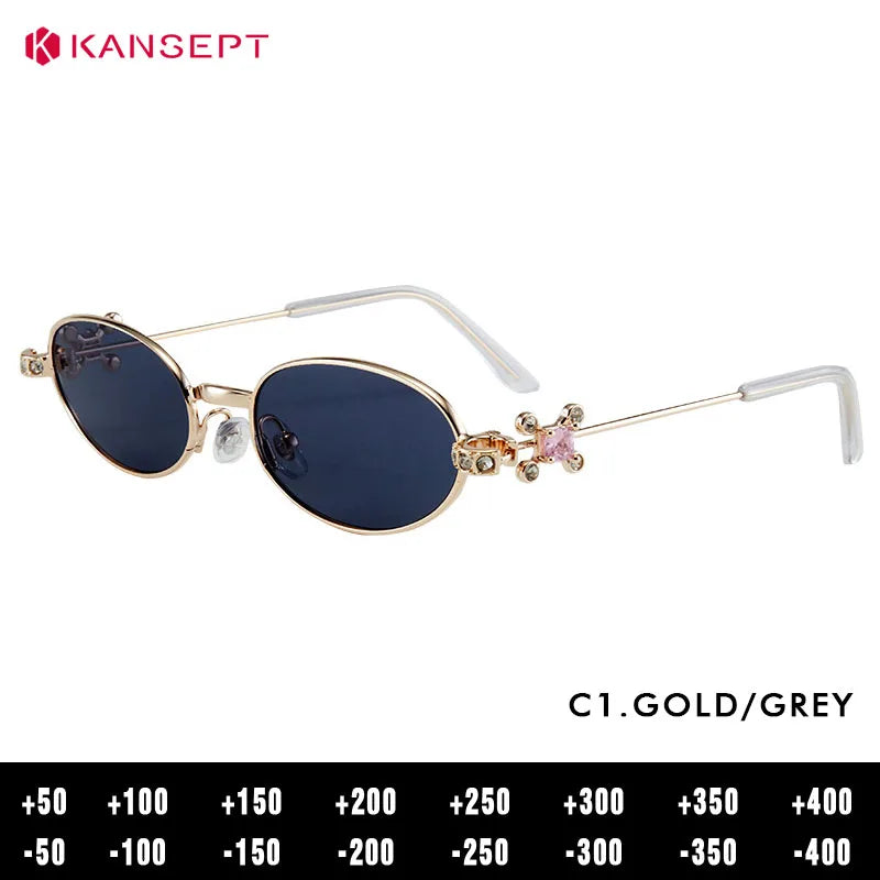 Kansept Women's Full Rim Oval Alloy Reading Glasses 717619