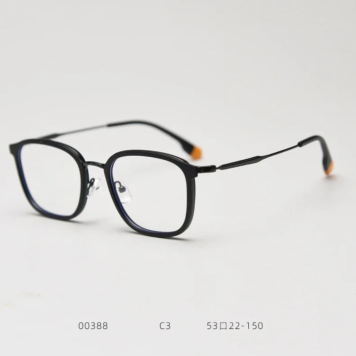 Gmei Optical TF00388 unisex square alloy prescription eyeglasses — view 12