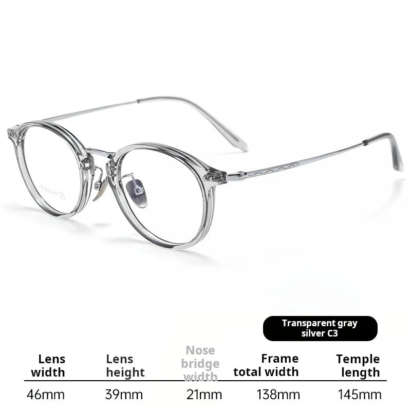 Xbora Women's Full Rim Round Tr 90 Titanium Eyeglasses 518276