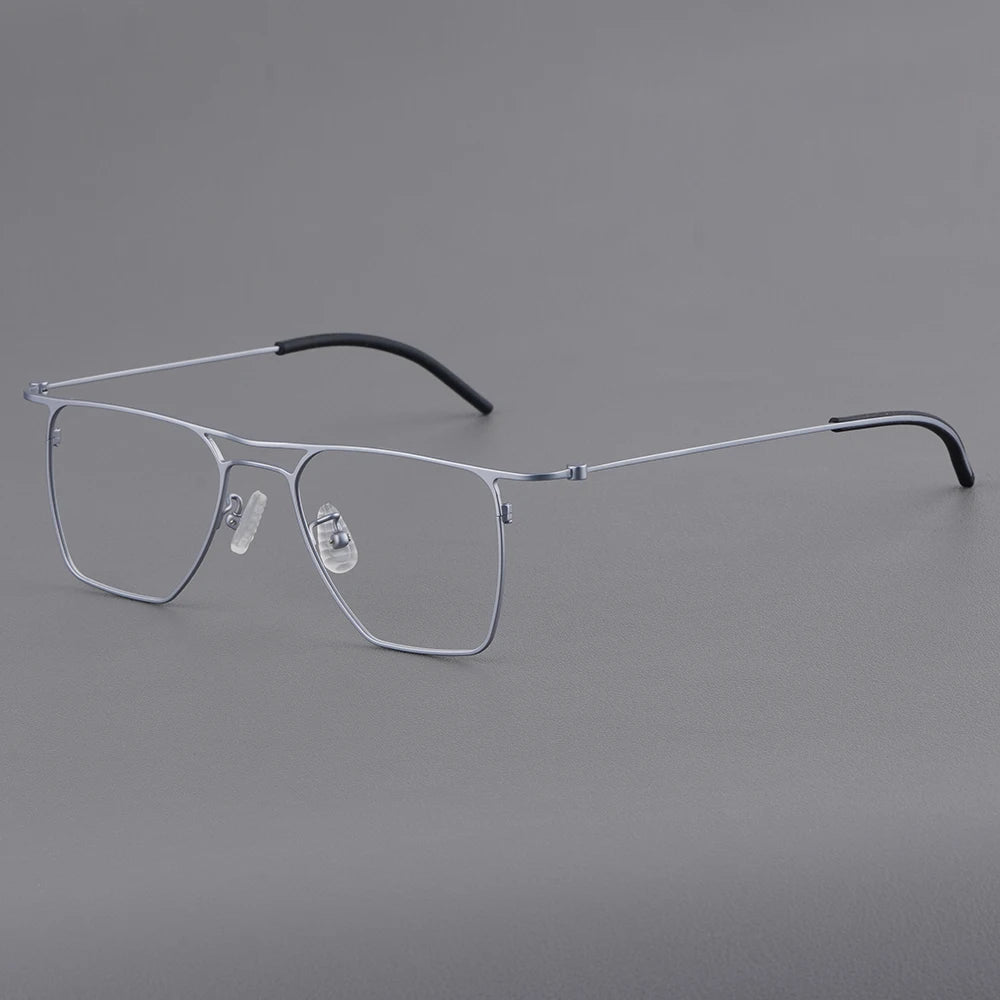 Bobbie Unisex Full Rim Square Titanium Eyeglasses KMN502