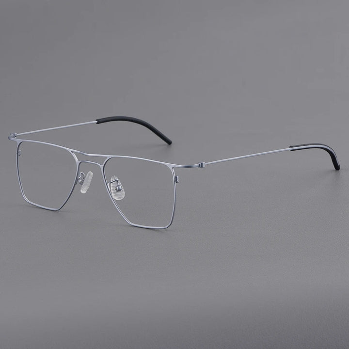 Bobbie Unisex Full Rim Square Titanium Eyeglasses KMN502