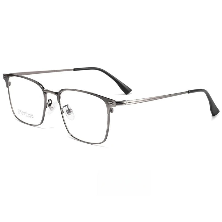 Yimaruli Unisex Full Rim Square Alloy Eyeglasses 9170K Full Rim Yimaruili Eyeglasses Gun  