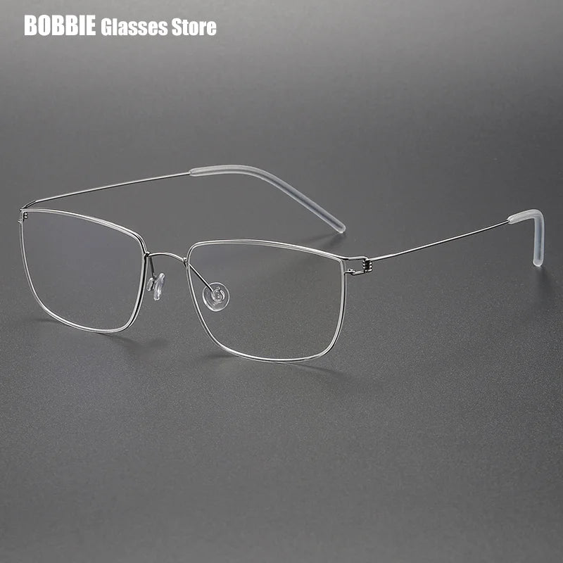 Bobbie Women's Full Rim Square Screwless Titanium Eyeglasses 395117