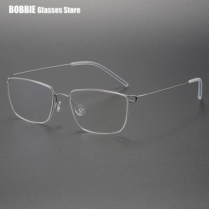 Bobbie Women's Full Rim Square Screwless Titanium Eyeglasses 395117