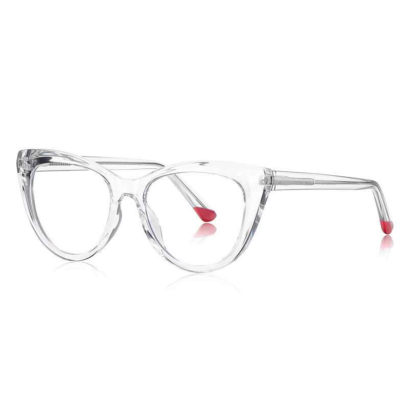Vicky Women's Full Rim Round Cat Eye Tr 90 Stainless Steel Reading Glasses 2149 Reading Glasses Vicky PFD2149-C2 0 