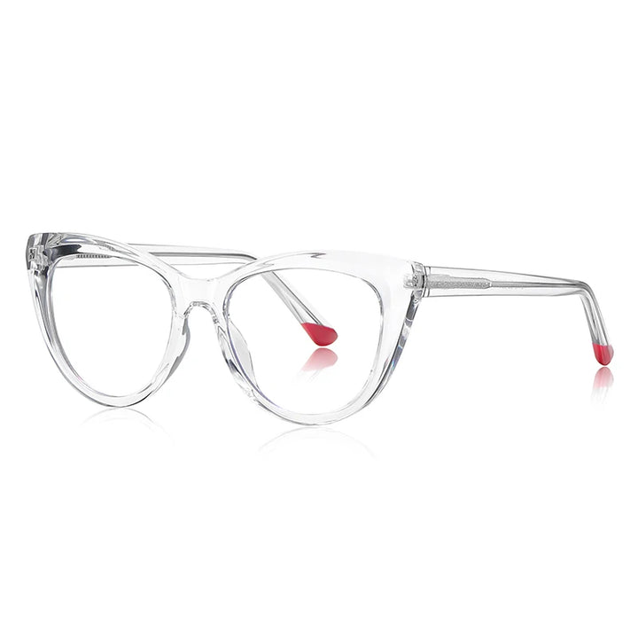 Vicky Women's Full Rim Round Cat Eye Tr 90 Stainless Steel Reading Glasses 2149 Reading Glasses Vicky PFD2149-C2 0 