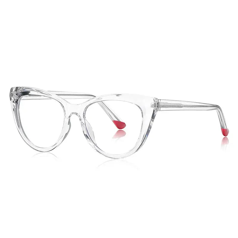 Vicky Women's Full Rim Round Cat Eye TR90 and Stainless Steel Reading Glasses 2149 — view 2 | Vicky at FuzWeb
