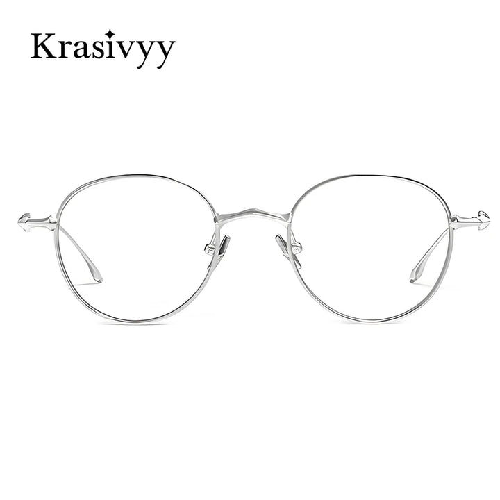 Krasivyy Unisex Full Rim Square Titanium Eyeglasses 14618 Full Rim Krasivyy   