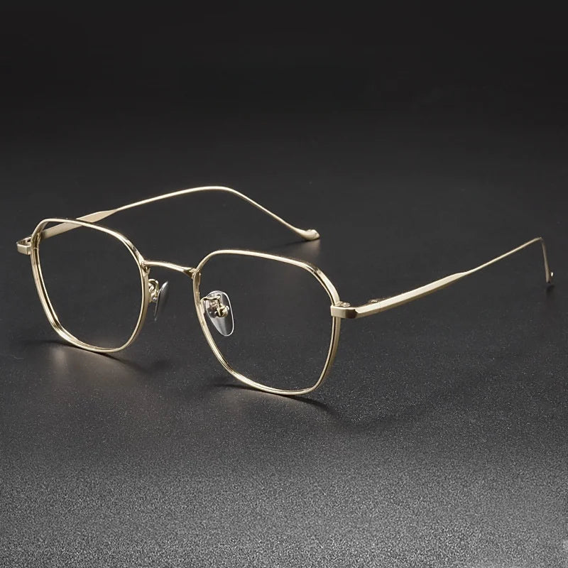 Summer Flower Women's Full Rim Polygon Titanium Eyeglasses 369316