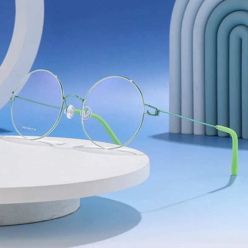 Bobbie 822900 Unisex 122mm Ful Rim Oval Titanium Frames — view 1 | Bobbie at FuzWeb