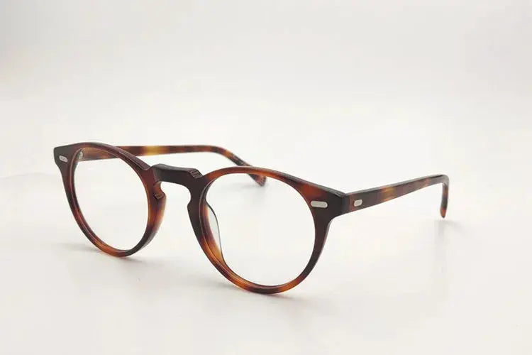 Yujo Unisex Round Acetate 1005 Prescription Eyeglasses | FuzWeb