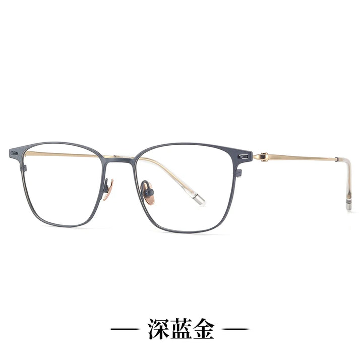Reven Jate Unisex Full Rim Square Titanium Eyeglasses 81504