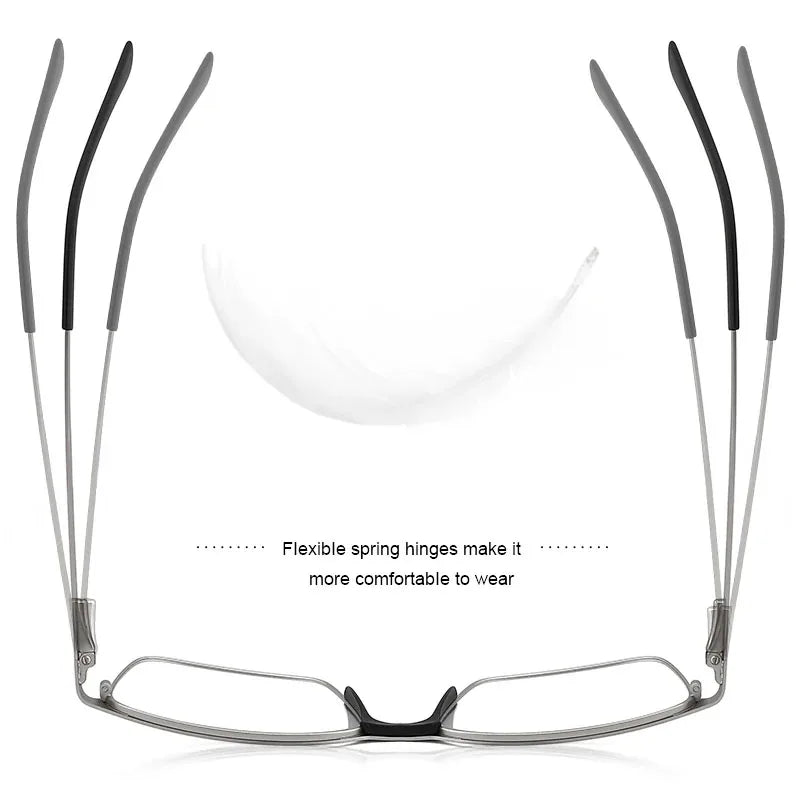 Kansept Men's Full Rim Square Alloy Eyeglasses P8501 Full Rim Kansept   